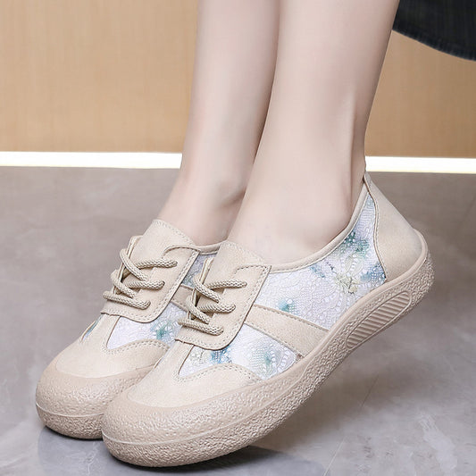 Zapatos 2025 las suelas blandas de los niños pedalean zapatos de mujer casuales, transpirables, resistentes al desgaste y las suelas gruesas son antideslizantes.