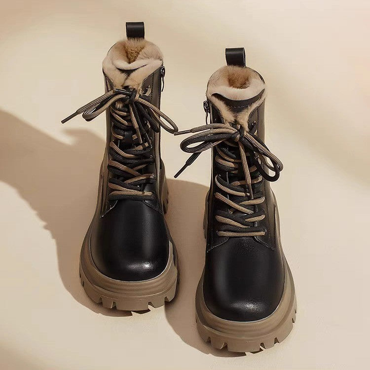 Botas Martin de suela gruesa, antideslizantes y que aumentan la altura