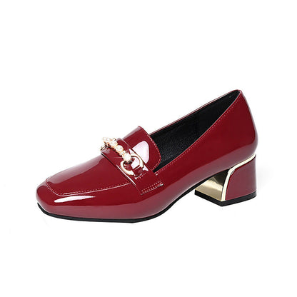 Zapatos de charol antideslizantes