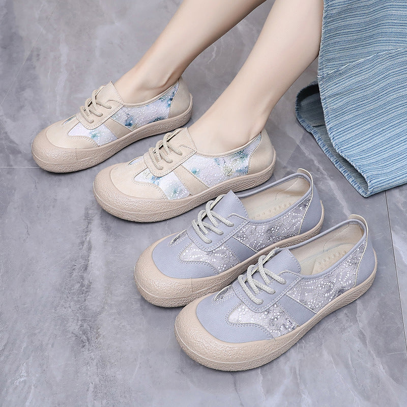 Zapatos 2025 las suelas blandas de los niños pedalean zapatos de mujer casuales, transpirables, resistentes al desgaste y las suelas gruesas son antideslizantes.