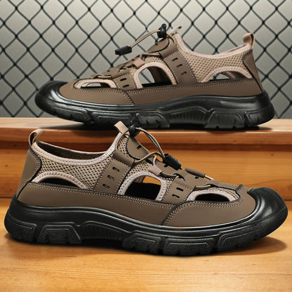 Zapatos para hombres zapatos de playa de verano zapatos de vadeo giratorios botones sandalias para hombres zapatos casuales