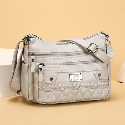 Bolso de piel suave y lavada a la moda