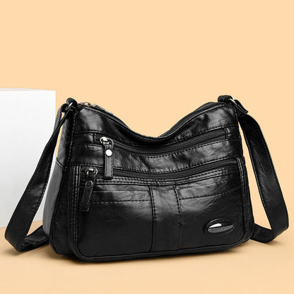 Bolso de piel con cuentas ovaladas