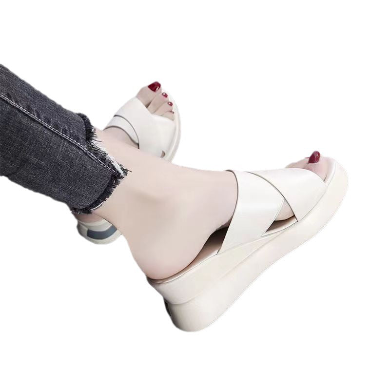 Sandalias de verano con plataforma y tacón