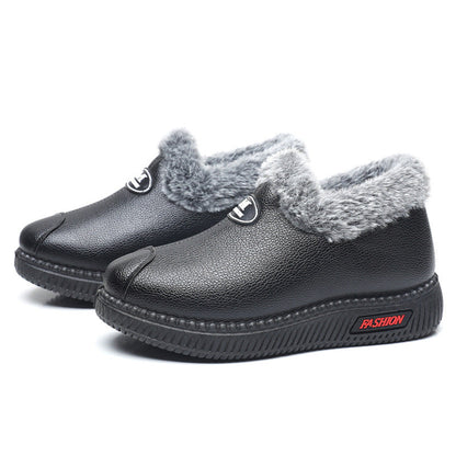Zapatos de cuero y algodón para mujeres (m fashion)