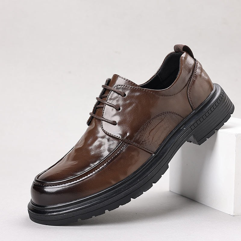 Zapatos de negocios cuero genuino lujo