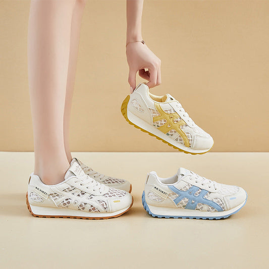 Zapatillas deportivas casuales de suela gruesa de malla (XF822)
