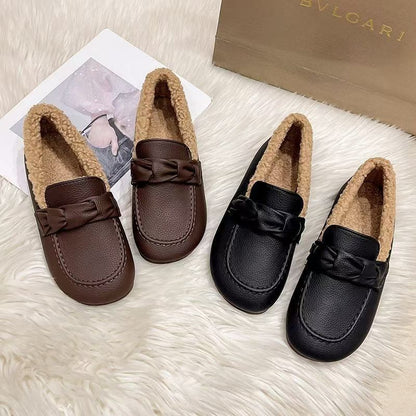 Mocasines de mujer (estilo invierno)