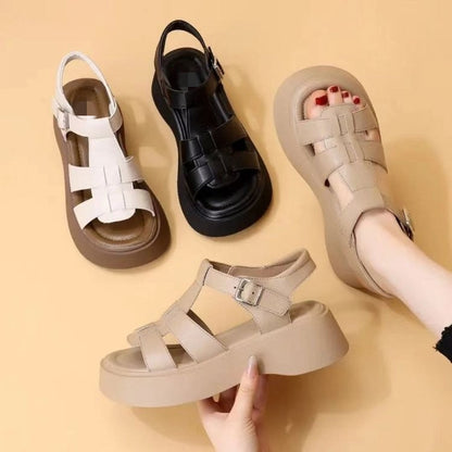 Sandalias casuales cómodas y modernas – de piel genuina