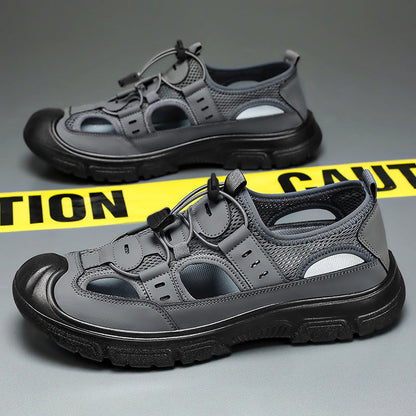 Zapatos para hombres zapatos de playa de verano zapatos de vadeo giratorios botones sandalias para hombres zapatos casuales