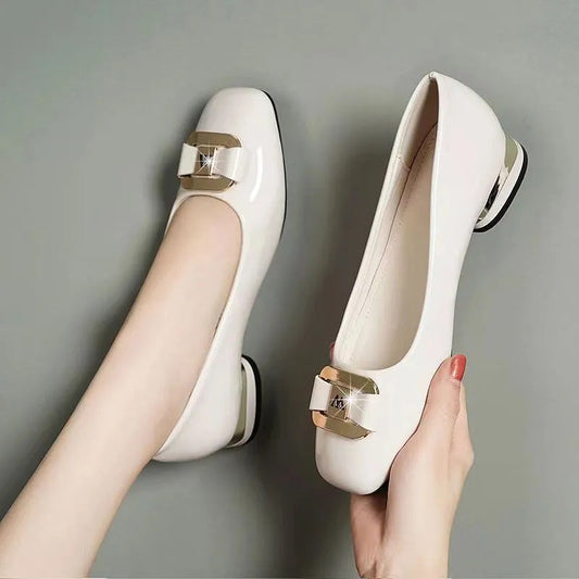 (m láminas de hierro) tacones altos