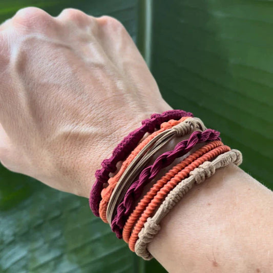 Conjunto de pulseira e faixa de cabelo • Outono