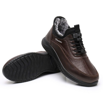 [100% piel de vacuno] zapatos cálidos para hombre.