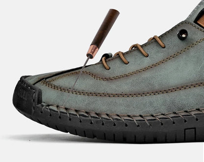 Mocasines de Cuero Real para Hombre - Sin Cordones y Transpirables
