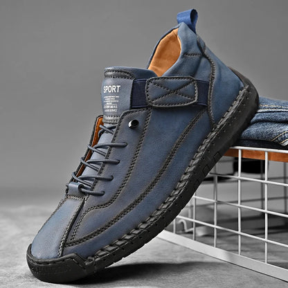 Mocasines de Cuero Real para Hombre - Sin Cordones y Transpirables