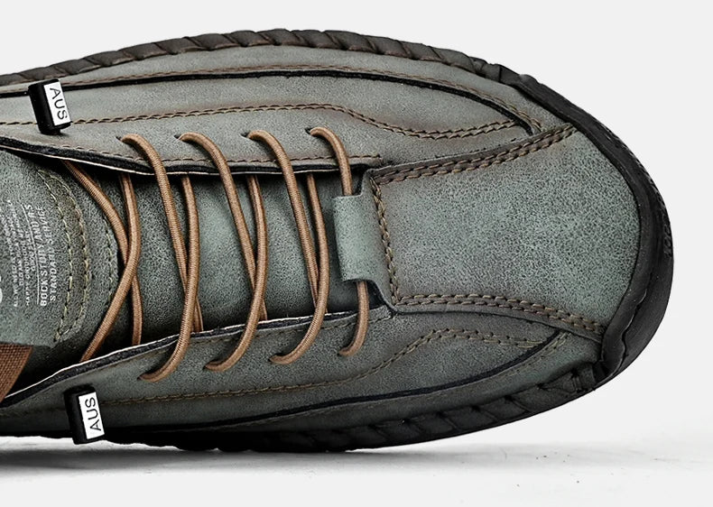 Mocasines de Cuero Real para Hombre - Sin Cordones y Transpirables