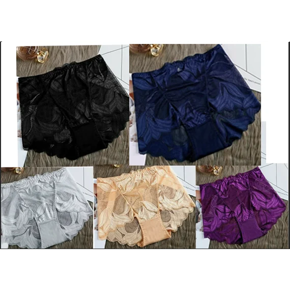 Roupa íntima feminina de renda de seda feita à mão