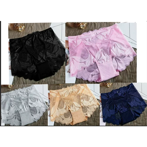 Roupa íntima feminina de renda de seda feita à mão