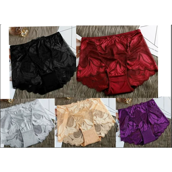 Roupa íntima feminina de renda de seda feita à mão