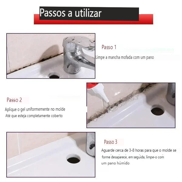 Gel removedor de mofo doméstico