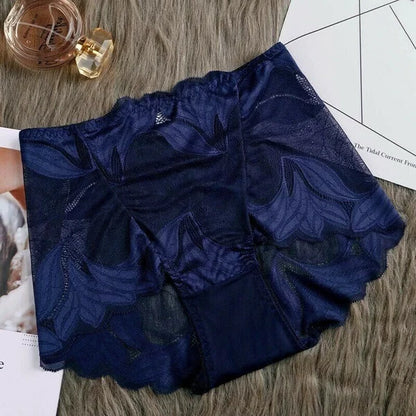 Roupa íntima feminina de renda de seda feita à mão