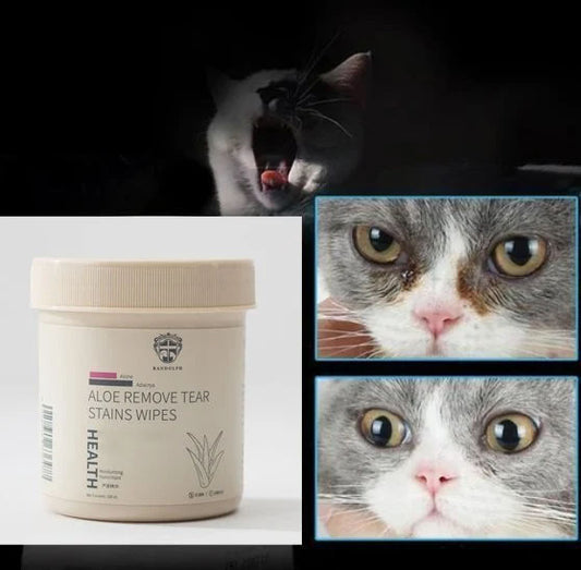 🔥Blowout Hot Sale 🔥Toalhetes para manchas de lágrimas para animais de estimação e um bom companheiro para animais de estimação (🔥COMPRE 3 FRETE GRÁTIS)