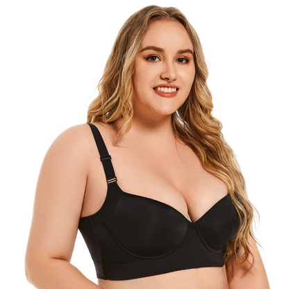 🔥Gran oferta - 49 % de descuento🔥Sujetador de copa profunda con espalda oculta para mujer