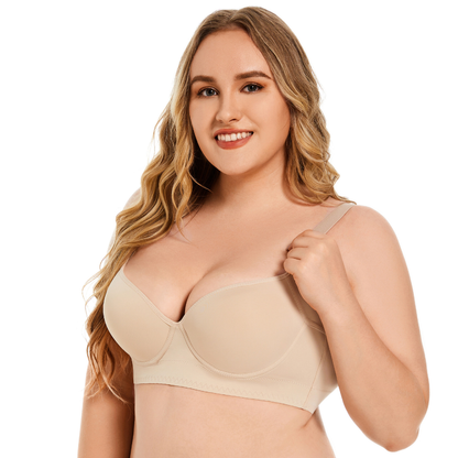 🔥Gran oferta - 49 % de descuento🔥Sujetador de copa profunda con espalda oculta para mujer