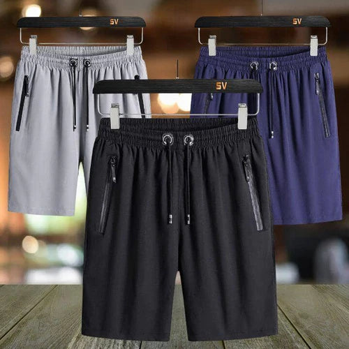 [KIT 3 SHORTS]- UNISSEX - Bermudas EsporteFino Summerlast em Seda Gelo -[DESCONTOBLACK FRIDAYT]