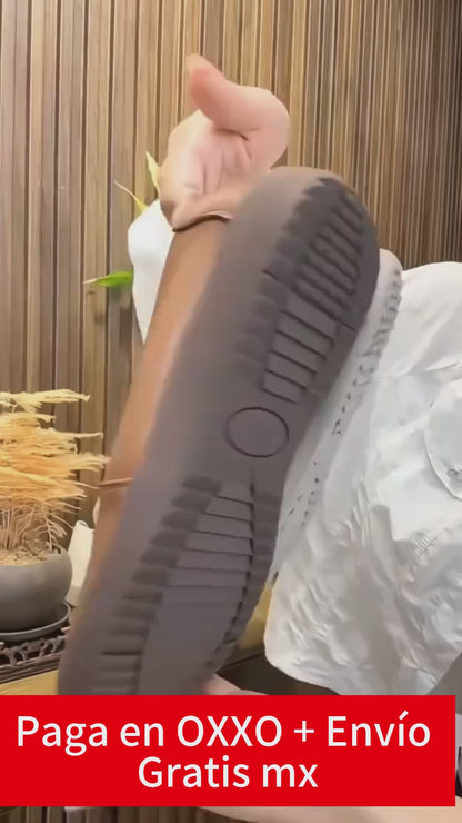 Zapatos de piel antideslizantes con suela blanda26706