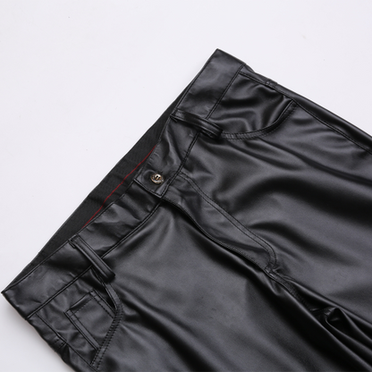 🔥Restam apenas 200 peças 💥Primeiro a chegar, primeiro a ser servido - Calça justa de couro PU stretch