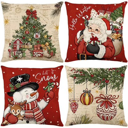 Fundas de Almohadas Navideñas